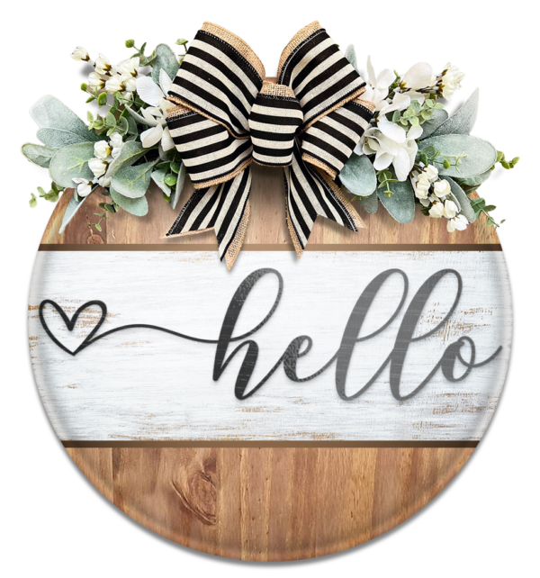 Farmhouse Hello Door Hanger